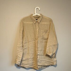 GAP Beige Button Down Shirt